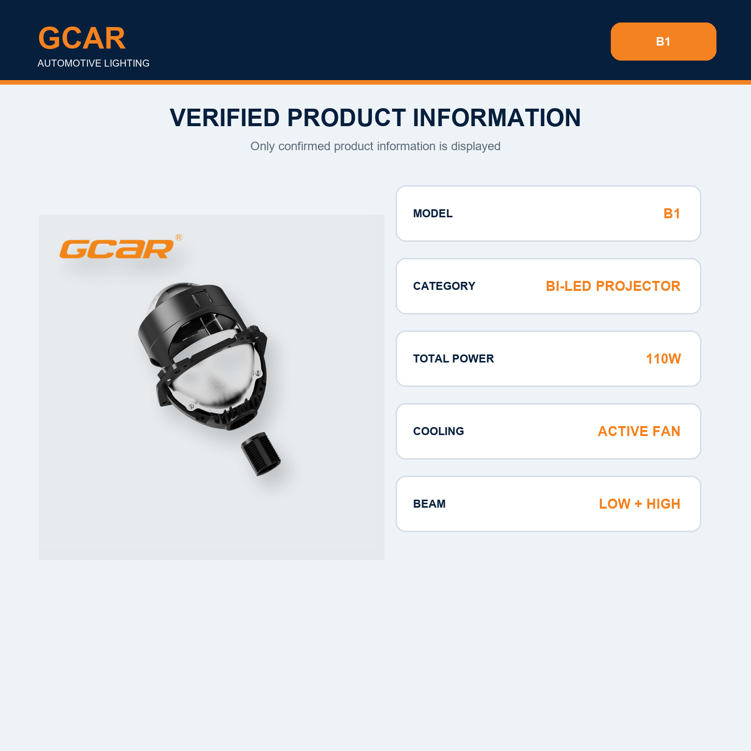 GCAR B1 product detail 5